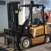 1614 Yale model GLP050RGNUAE090 serial # A875B03366W, 5000 lb. lifting capacity, LP, 90" lowered height, Side shift, Pneumatic tires, Year 1999, 9825 hours