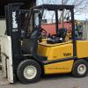 1595 Yale model GLP060TGNUAE086 serial # N546265, 6000 lb. lifting capacity, LP, 86" lowered height, 187" raised height, Side shift, Pneumatic tires, Year 1993