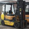 1865 Cat model GC30K serial # AT83C-01034. 6000 lb. lifting capacity, LP, Mitsubishi 4G64, 4 cylinder engine, Triple mast, Side shift, Cushion ties, Year 2000